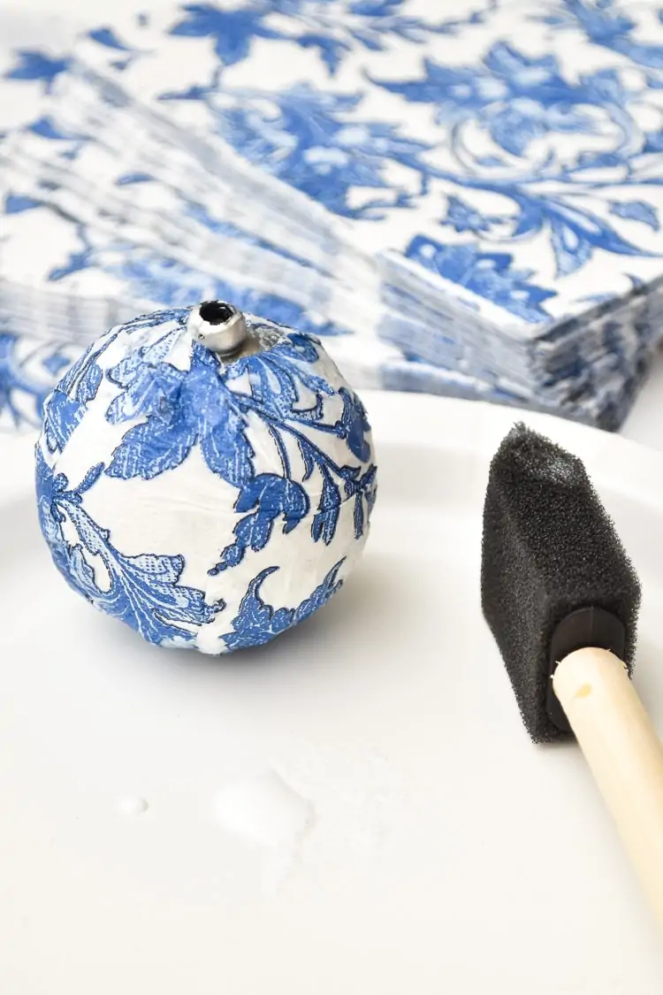 How to DIY Blue and White Porcelain - Windmill & Protea