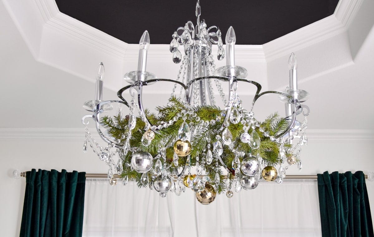 Chandelier Christmas decor