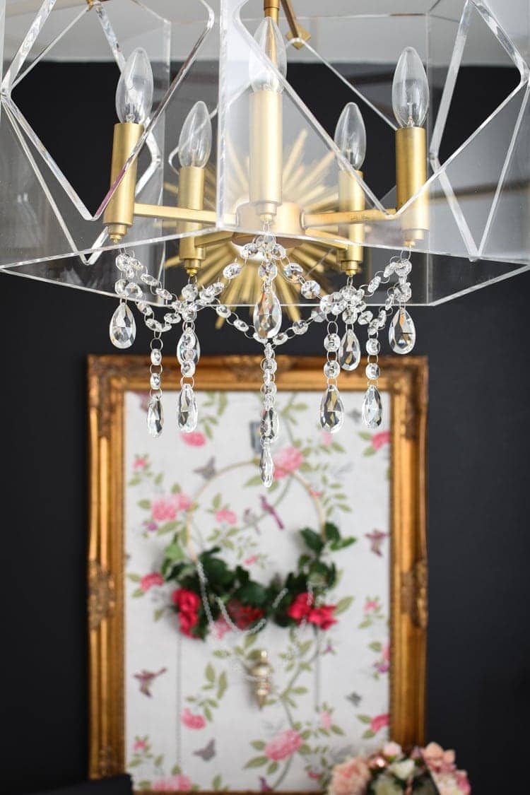How to add crystals to an existing chandelier