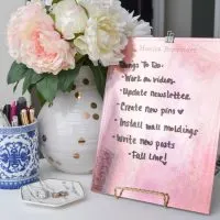 DIY Acrylic Desk Top Memo Board