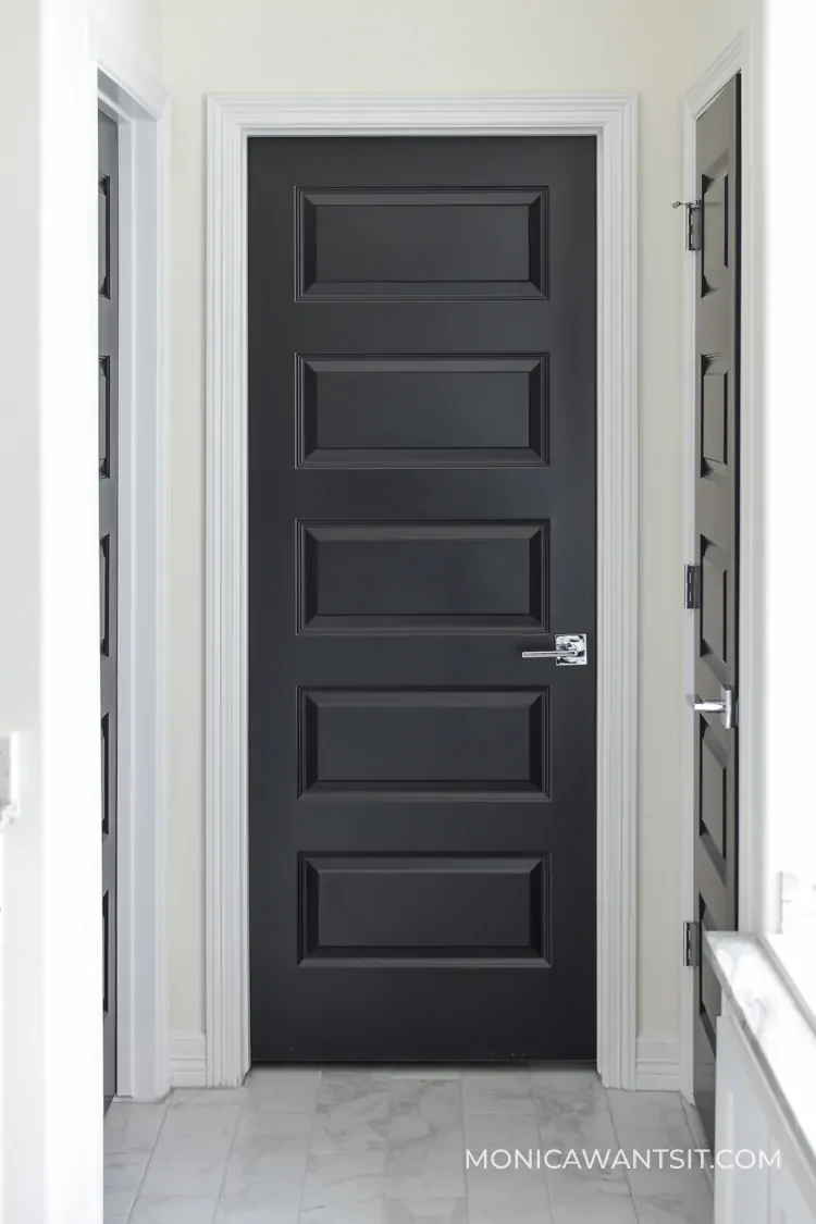 I like white doors with black door knobs Black Door Handles White Doors