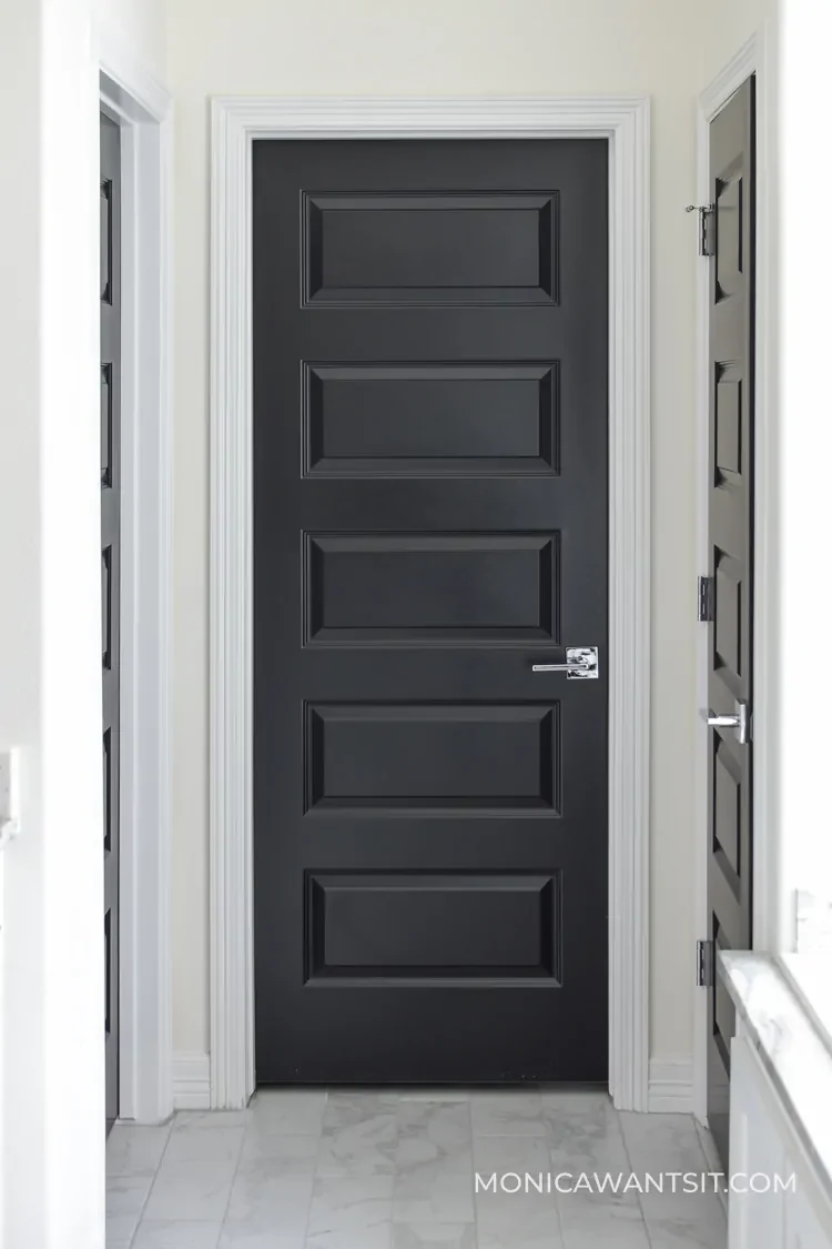 Homeowners guide to caring and maintaining dark black interior doors