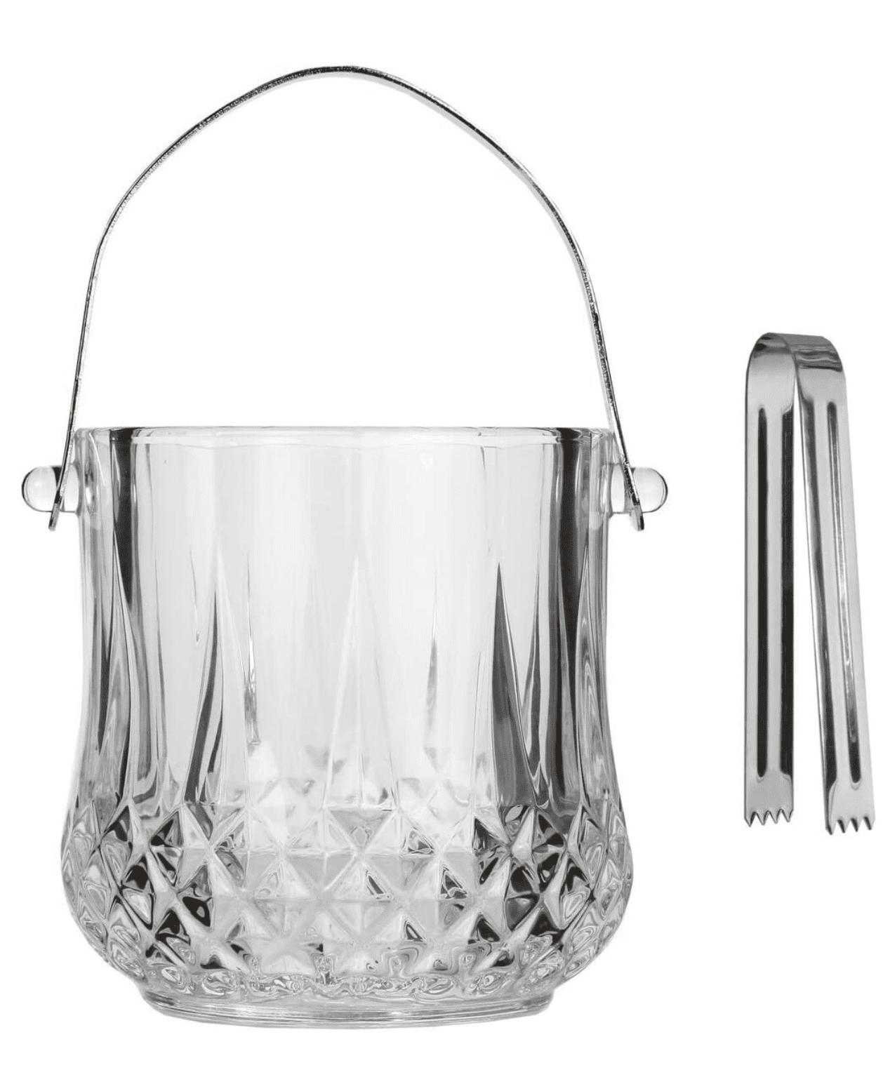 OXO Steel Ice Bucket Set Special Design To Keep Ice Frozen Longer - no  tongs