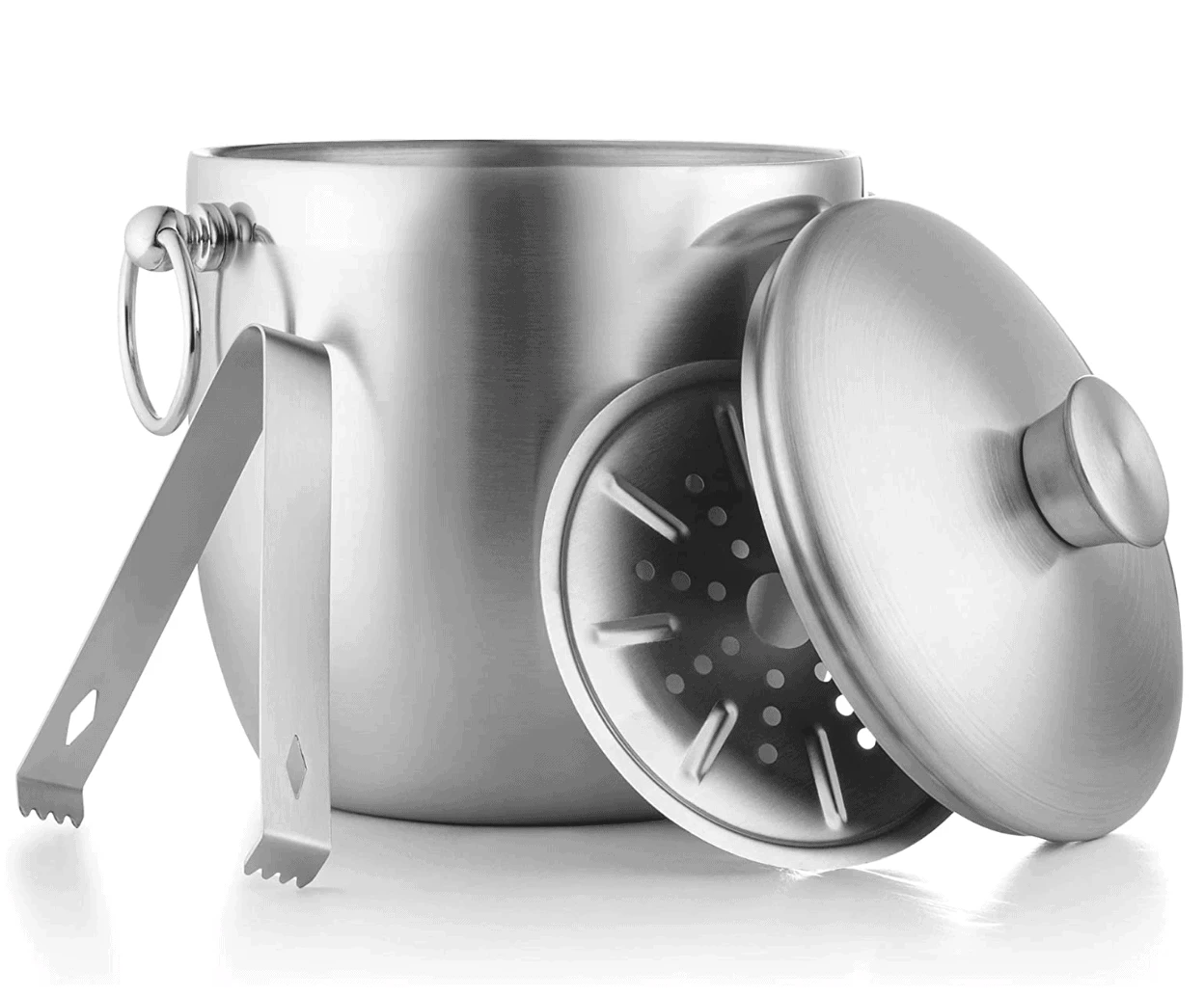 best stainless steel ice bucket with drip tray